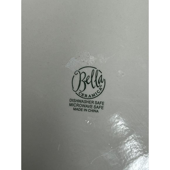 Bella Ceramics serving tray black with 3 African women dishwasher micro safe 14. - Picture 5 of 5